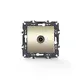 PRIME TV КОНТАКТ ПРЕХОДЕН МЪЖКИ КОНЕКТОР И ЗАЩИТА ОТ ПРЕНАПРЕЖЕНИЕ IP20 МАТОВО ШАМПАНСКО