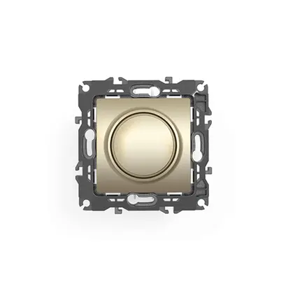 PRIME ДИМЕР 1 ПОСОКА 1P TRIAC 300VA 250VAC IP20 МАТОВО ШАМПАНСКО