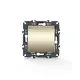 PRIME ШУКО КОНТАКТ С КАПАК И ЗАЩИТНИ КАПАЧЕТА 1x2P+E 16A 250VAC IP20 МАТОВО ШАМПАНСКО