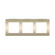 PRIME 3 GANG FRAME IP20 MATT CHAMPAGNE