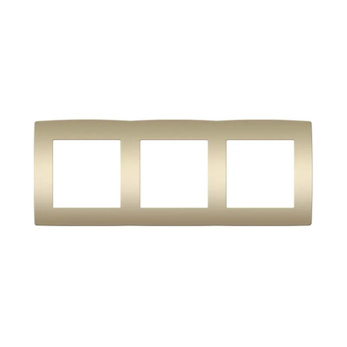 PRIME 3 GANG FRAME IP20 MATT CHAMPAGNE