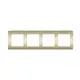 PRIME 4 GANG FRAME IP20 MATT CHAMPAGNE