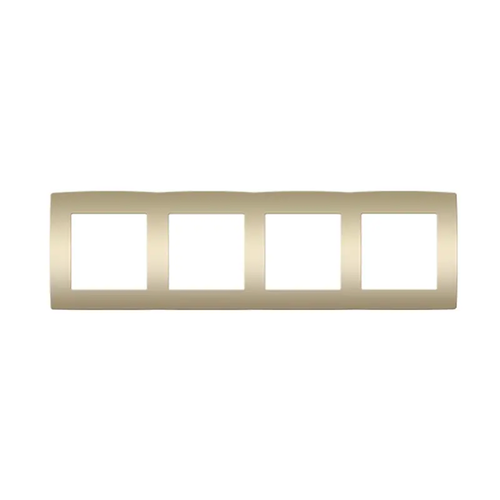 PRIME 4 GANG FRAME IP20 MATT CHAMPAGNE