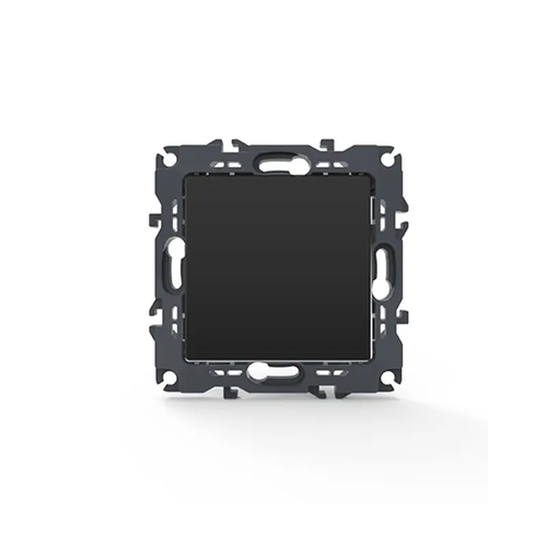 PRIME МЕЖДИНЕН ПРЕВКЛЮЧВАТЕЛ БЕЗ ВИНТОВЕ 1+1P 10AX 250VAC IP20 МАТОВ АНТРАЦИТ