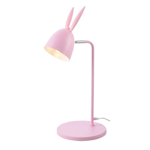 НАСТОЛНА ЛАМПА  1ΧΕ27 РОЗОВА МЕТАЛНА 27X22XH56CM BUNNY