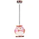 ВИСЯЩА ЛАМПА 1ΧΕ14 РОЗОВ ПЛАСТМАСОВ БУХАЛ 15Χ13,5ΧΗ80CM KOKKA