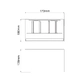 ^LED SMD WALL LUMINAIRE 12W 860LM 0-120° 230VAC 3.000K DARK GREY CRI80 IP54 30.000HRS - изображение 3