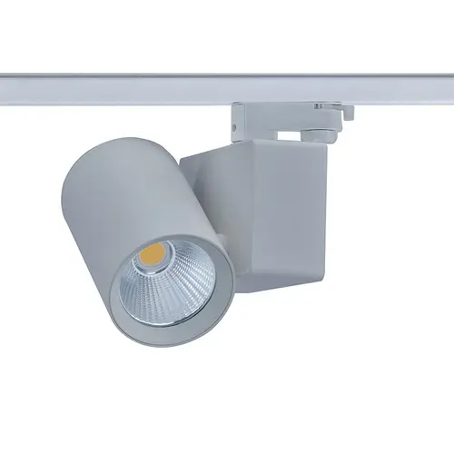 GREY LED TRACK LUMINAIRE 20W 3000K 3-PHASE 34° 2000LM 230V AC Ra80 - изображение 4