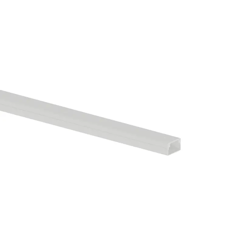 ^ CABLE TRUNKING 12X12mm WITHOUT ADHESIVE TAPE WHITE WITH DOUBLE LOCK