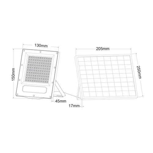 SOLAR SMD LED FLOOD LIGHT 60W 4000K IP66 90° Ra80 2YEARS GUARANTEE - изображение 2