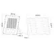 SOLAR SMD LED FLOOD LIGHT 180W 4000K IP66 90° Ra80 2YEARS GUARANTEE - изображение 2