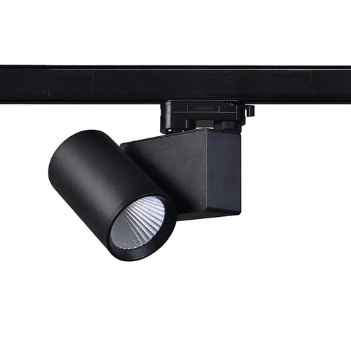 ПЯСЪЧНО ЧЕРЕН LED ПРОЖЕКТОР ЗА ШИНА 20W 4000K 3-ФАЗЕН 38° 2400LM 230V AC Ra80 5 ГОДИНИ