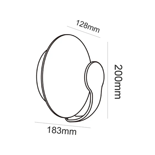 ^LED COB WALL LUMINAIRE 12W 580LM 120° 230V AC 3.000K MATT WHITE CRI80 IP65 30.000HRS - изображение 3