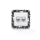PRIME LAN КОНТАКТ 2xRJ45 CAT6 UTP IP20 БЯЛ
