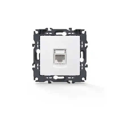 PRIME LAN КОНТАКТ 1xRJ45 CAT6 UTP IP20 БЯЛ
