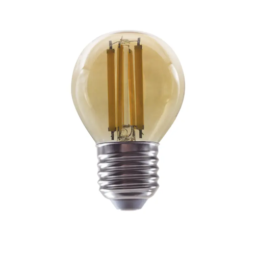 LED ФИЛАМЕНТ E27 DIM G45 6W КЕХЛИБАР 2700K 230V AC 700LM RA80 30000H 360°
