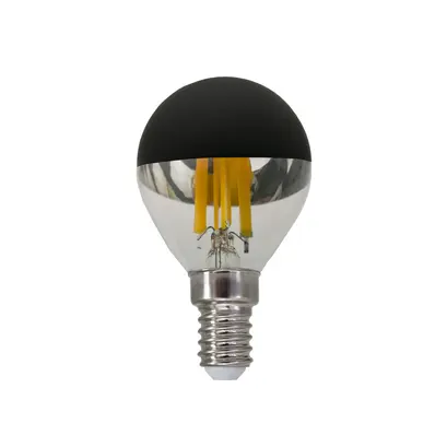 LED ФИЛАМЕНТ E14 DIM G45 ЧЕРЕН 5W 2700K 230V AC 620LM RA80 30000H 180°