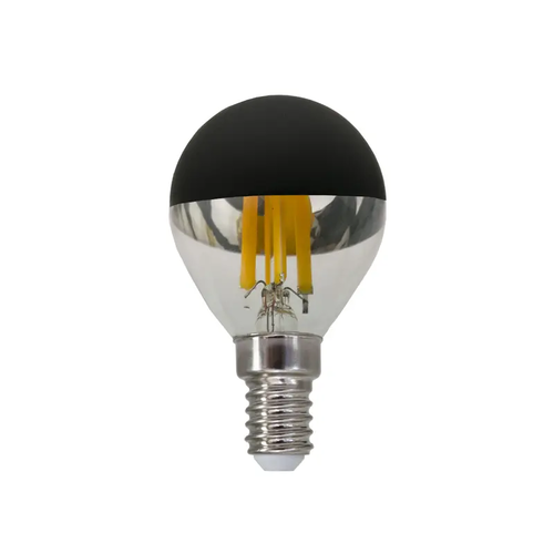 LED ФИЛАМЕНТ E14 DIM G45 ЧЕРЕН 5W 2700K 230V AC 620LM RA80 30000H 180°