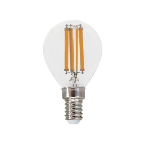 LED ФИЛАМЕНТ E14 G45 6W 2700K 230V AC 760LM RA80 30000H 360°