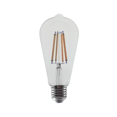 LED ФИЛАМЕНТ E27 ST64 10W 2700K 230V AC 1220LM RA80 30000H 360°