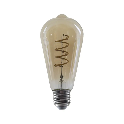 LED ФИЛАМЕНТ E27 DIM ST64 4W КЕХЛИБАР СПИРАЛА 1800K 230V AC 270LM RA80 30000H 360°