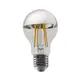 LED ФИЛАМЕНТ E27 DIM A60 СРЕБЪРЕН 8W 2700K 230V AC 900LM RA80 30000H 180°