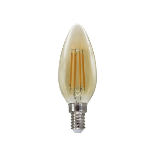 LED ФИЛАМЕНТ E14 STEP-DIM C35 4W КЕХЛИБАР 2700K 230V AC 500LM RA80 30000H 360°