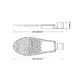 LED STREET LUMINAIRE 150W 15000LM 5000K 150 X40˚ CLASS I 230V AC IP65 - изображение 2