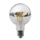 LED ФИЛАМЕНТ E27 DIM G95 8W СРЕБЪРЕН 2700K 230V AC 900LM RA80 30000H 180°
