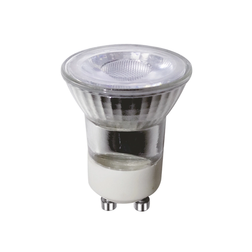 LED SMD GU10 МИНИ 2,5W 6000K 230V AC 280LM RA80 30000H 38° СТЪКЛО