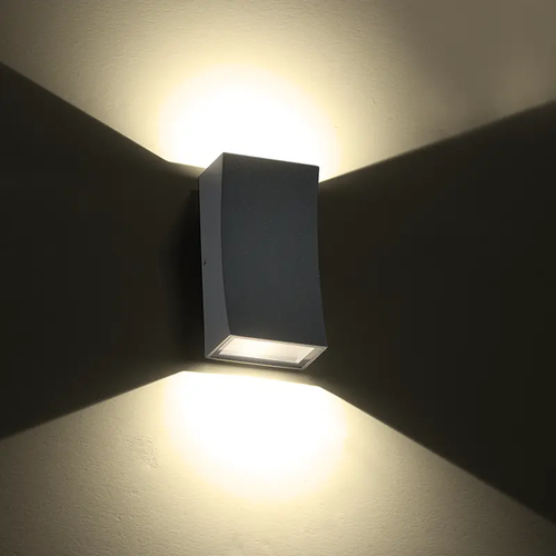 ^LED HP СТЕННО ОСВЕТИТЕЛНО ТЯЛО 6W 180LM 89° 230V AC 3.000K ТЪМНО СИВО CRI80 IP65 30.000HRS - изображение 2