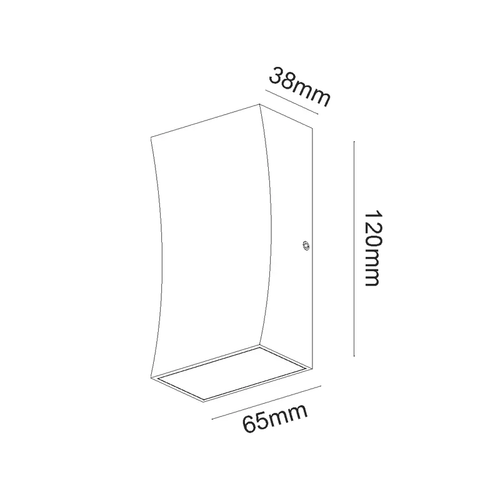 ^LED HP СТЕННО ОСВЕТИТЕЛНО ТЯЛО 6W 180LM 89° 230V AC 3.000K ТЪМНО СИВО CRI80 IP65 30.000HRS - изображение 3