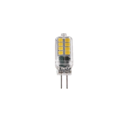 LED SMD G4 2W 4000K 12V AC/DC 190LM RA80 30000H 360° ПРОЗРАЧНА ПЛАСТМАСА