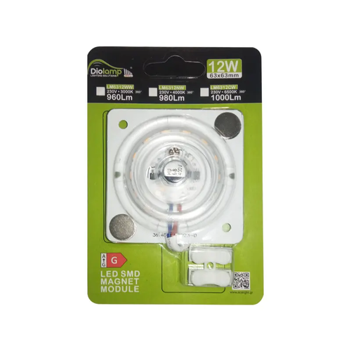 ^ LED SMD МАГНИТЕН МОДУЛ 12W 230V AC 960LM 160° 3000K RA80 30000H