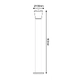 ^E27 POST LUMINAIRE 230V AC DARK GREY IP54 MAX.40W - изображение 2