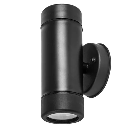 НАГОРЕ-НАДОЛУ ЧЕРНА PP СТЕННА ЛАМПА GU10Max.2x3W LED IP65