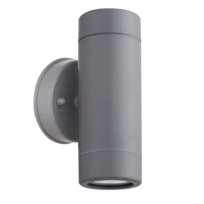 НАГОРЕ-НАДОЛУ СИВА PP СТЕННА ЛАМПА GU10Max.2x3W LED IP65