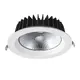 LED WHITE RECESSED DOWNLIGHT 40W 4000K 5000Lm 100° 230V AC Ra80 Φ230*77MM 5YRS