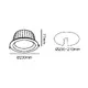 LED WHITE RECESSED DOWNLIGHT 40W 4000K 5000Lm 100° 230V AC Ra80 Φ230*77MM 5YRS - изображение 2