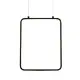 ВИСЯЩА ЛАМПА ЛЕД  15W 3000K 1390LM ЧЕРНО МЕТАЛНО 26X14XH142CM SYMETRIA