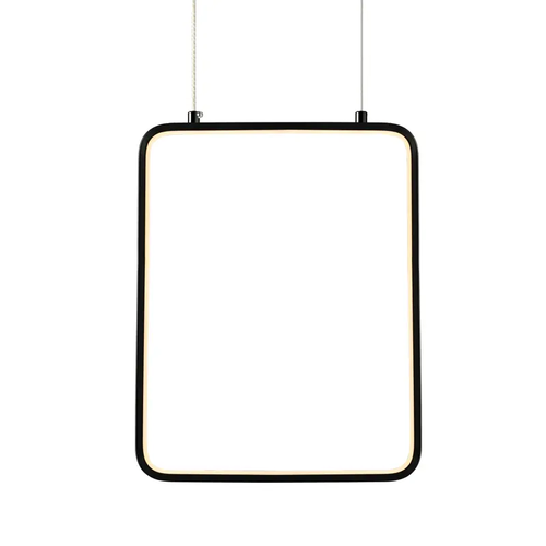 ВИСЯЩА ЛАМПА ЛЕД  15W 3000K 1390LM ЧЕРНО МЕТАЛНО 26X14XH142CM SYMETRIA