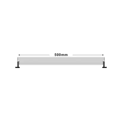 LED ОСВЕТИТЕЛ ЗА ФАСАДИ 18W, 1350lm, 3000K, 15° x 60° 0,5m, IP66, 3 години гаранция с бързи конектори