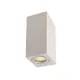 ^WALL UP-DOWN SQUARE SPOT LUMINAIRE IP65 2XGU10 WHITE CEMENT