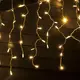 144 LED БЯЛА ГУМЕНА ЗАВЕСА СВЕТЛИНА WW CONNECT (MAX 20) STEADY IP44, 300x60CM 1,5M LEAD CABLE