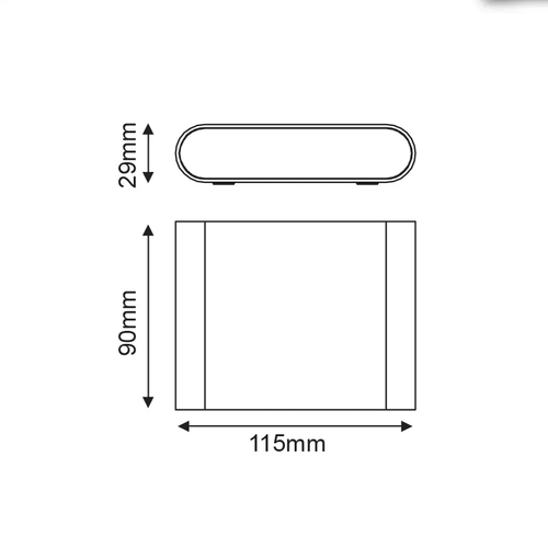 ^LED SMD СТЕННО ОСВЕТИТЕЛНО ТЯЛО 7W 310LM 60° 230V AC 3.000K МАТОВО БЯЛО CRI80 IP54 30.000HRS - изображение 3