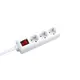РАЗКЛОНИТЕЛ 3 ГНЕЗДА СЪС ЗАЩИТА ЗА ДЕЦА И КЛЮЧ 16A IP20 С КАБЕЛ H05VV-F 3x1.5mm2/3m