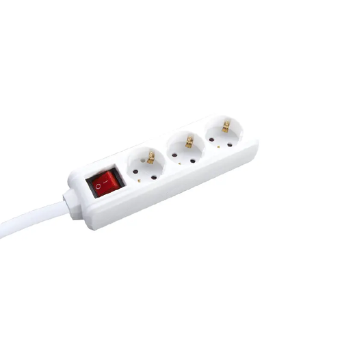 РАЗКЛОНИТЕЛ 3 ГНЕЗДА СЪС ЗАЩИТА ЗА ДЕЦА И КЛЮЧ 16A IP20 С КАБЕЛ H05VV-F 3x1.5mm2/5m