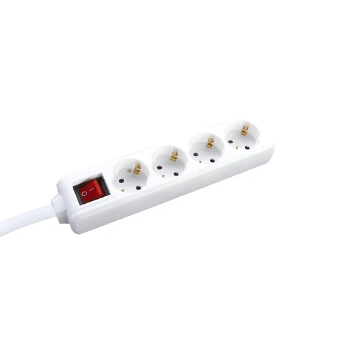 РАЗКЛОНИТЕЛ 4 ГНЕЗДА СЪС ЗАЩИТА ЗА ДЕЦА И КЛЮЧ 16A IP20 С КАБЕЛ H05VV-F 3x1.5mm2/3m