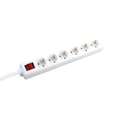 РАЗКЛОНИТЕЛ 6 ГНЕЗДА СЪС ЗАЩИТА ЗА ДЕЦА И КЛЮЧ 16A IP20 С КАБЕЛ H05VV-F 3x1.5mm2/3m