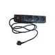 РАЗКЛОНИТЕЛ 6 ГНЕЗДА/2 USB ПОРТА/ ЗАЩИТА ЗА ДЕЦА И КЛЮЧ 16A IP20 / КАБЕЛ H05VV-F 3x1.5mm2/ 1.5m